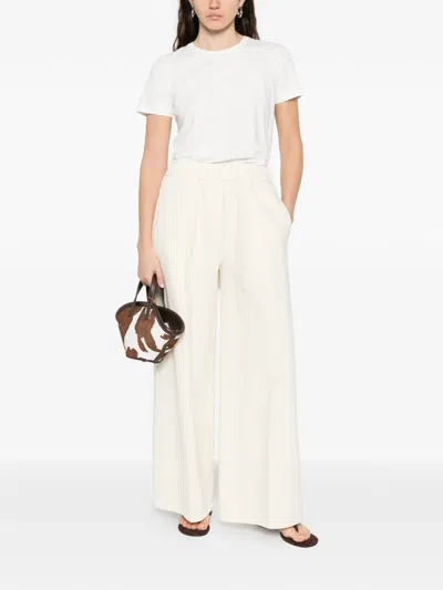 Forte Forte Elasticated Trousers In White