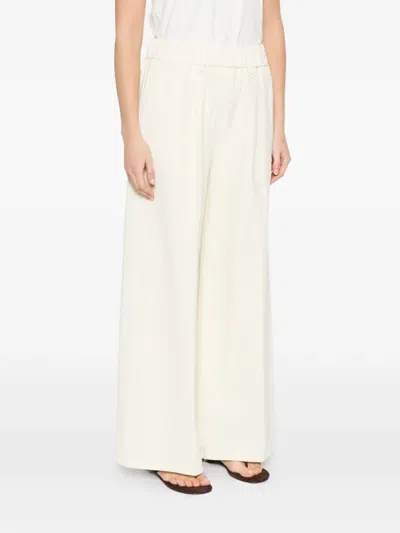 Forte Forte Elasticated Trousers In White
