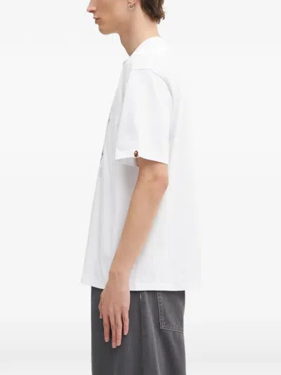 A Bathing Ape Vacation Pattern Ape Head T-shirt In White