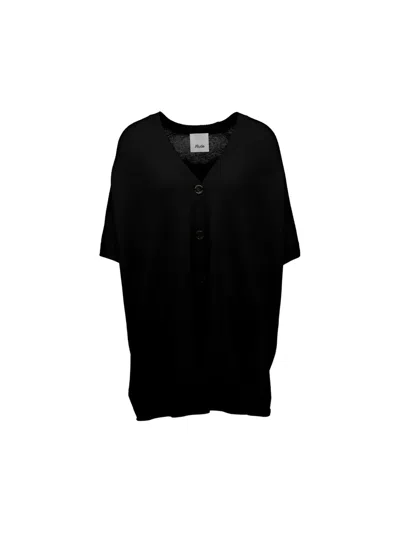 Allude Buttoned Cardigan In Black