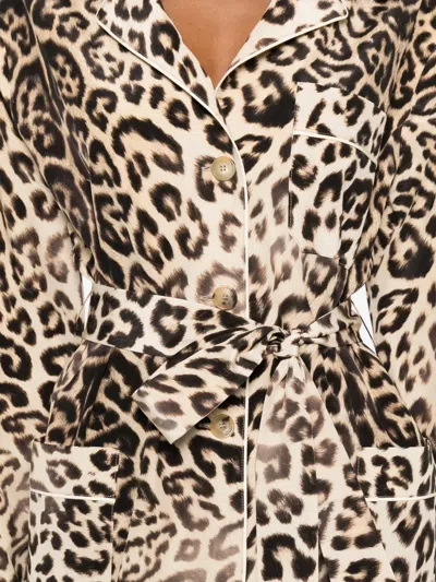 Ermanno Scervino Leopard-print Tie Jacket In Multi