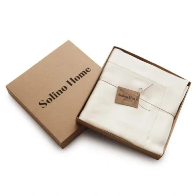 Solino Home Linen Tablecloth In White