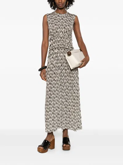 Ulla Johnson Kamaria Ruffled Printed Maxi Dress In Multi
