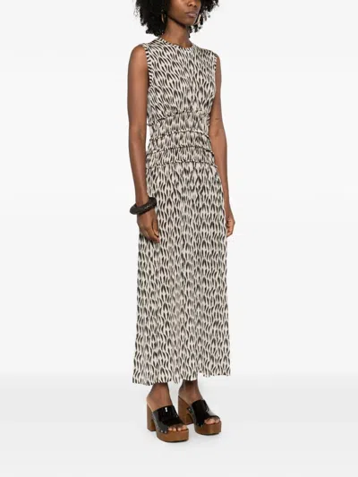 Ulla Johnson Kamaria Ruffled Printed Maxi Dress In Multi