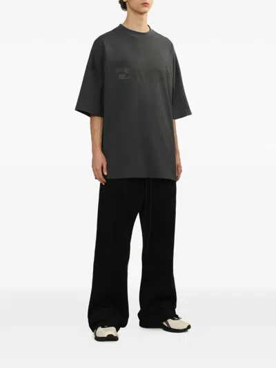 Essentials 90s Oversized Logo-print Cotton-jersey T-shirt In Black