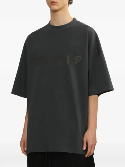 Essentials 90s Oversized Logo-print Cotton-jersey T-shirt In Black