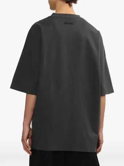 Essentials 90s Oversized Logo-print Cotton-jersey T-shirt In Black
