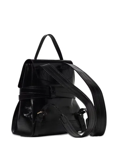 Moschino Top Handle Strap Backpack In Black