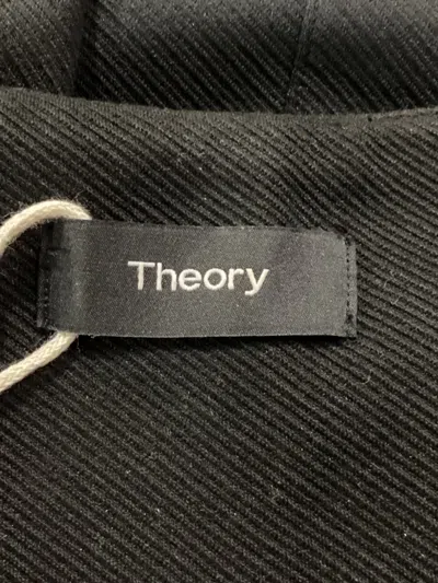 Pre-owned Theory Twill Blazer In Black