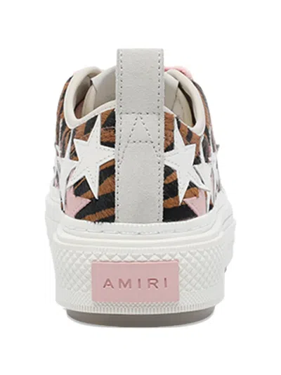 Amiri Court Low Zebra-print Sneakers In Multi