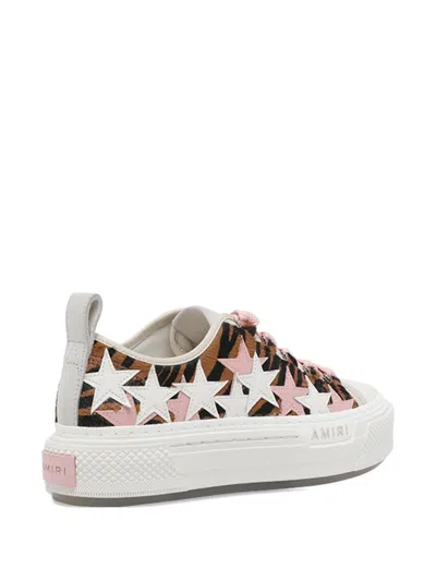 Amiri Court Low Zebra-print Sneakers In Multi