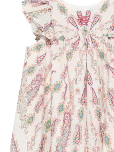Etro Ruffled Paisley-print Dress In Multi