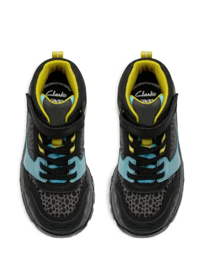 Clarks Printed Strap High-top Sneakers In Multi