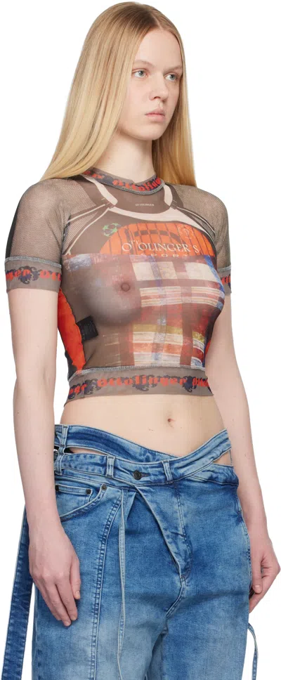 Ottolinger Multicolor Mesh T-shirt In Multi