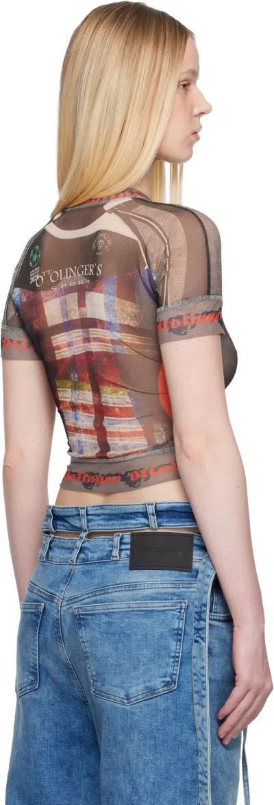 Ottolinger Multicolor Mesh T-shirt In Multi