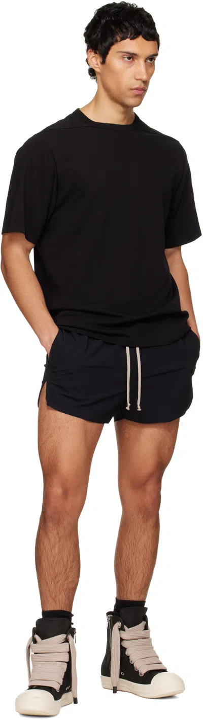 Rick Owens Short-sleeved Cotton T-shirt In Black