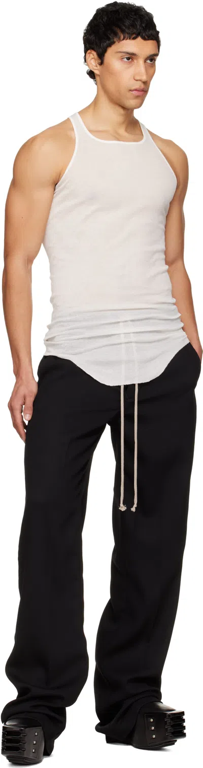 Rick Owens Off-white Tower Basic Rib Tank Top In White