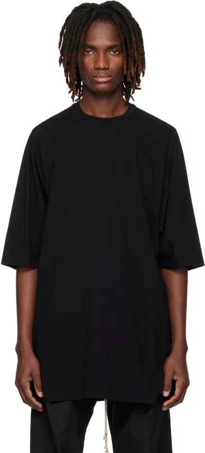 Rick Owens Black Crew Neck T-shirt In Black