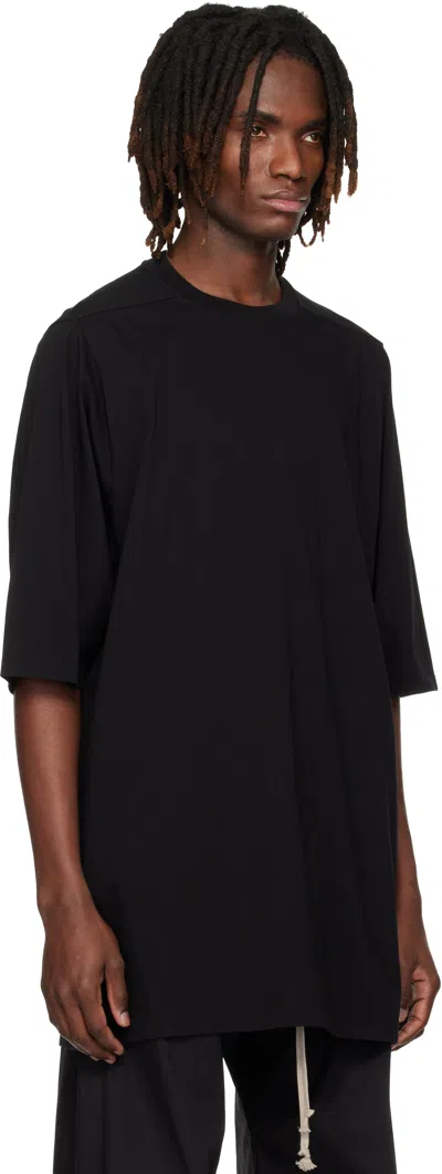 Rick Owens Black Crew Neck T-shirt In Black