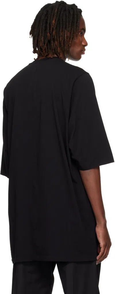 Rick Owens Black Crew Neck T-shirt In Black