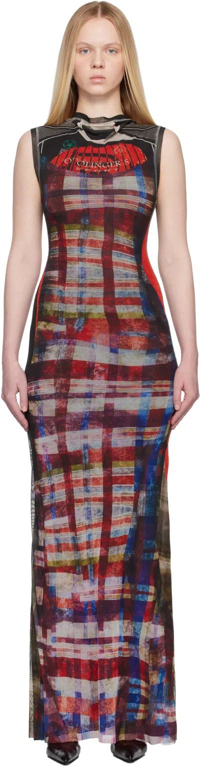 Ottolinger Mesh Maxi Gown In Multi