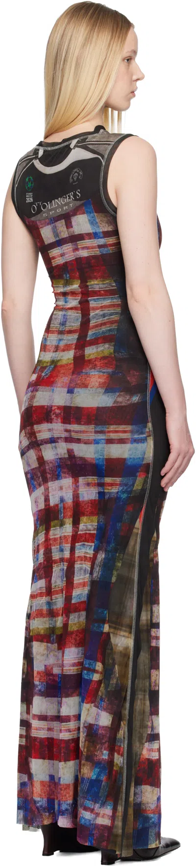 Ottolinger Mesh Maxi Gown In Multi