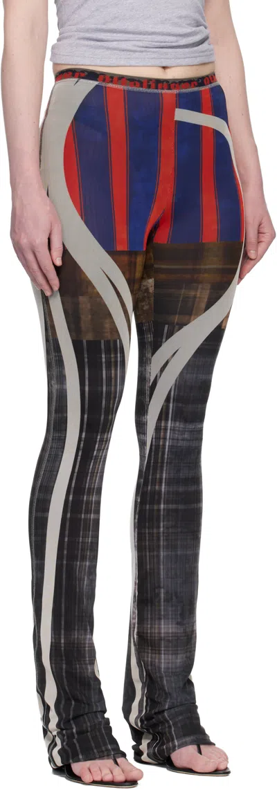 Ottolinger Multicolor Mesh Lounge Pants In Multi