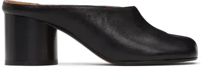 Maison Margiela Mule Tabi In Pelle In Black