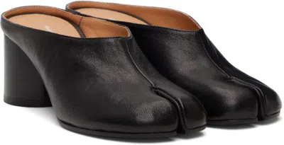Maison Margiela Mule Tabi In Pelle In Black