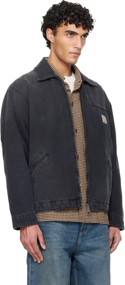 Carhartt Detroit Jacket Cotton Bradento Jackets Black In Multi
