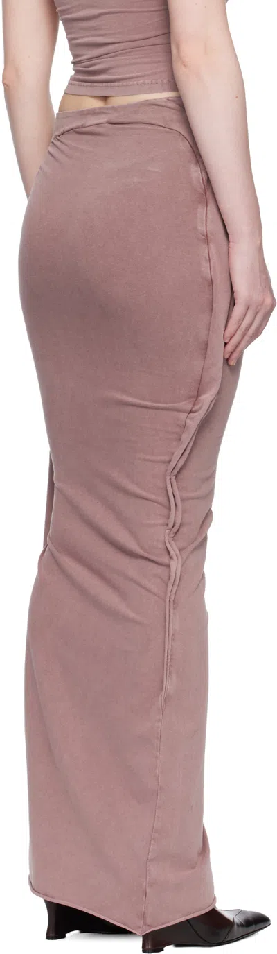 Ottolinger Pink Slitted Maxi Skirt In Pink