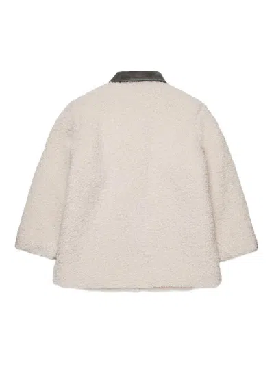 Max & Co Coat With Maxi Pocket In Neutral