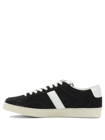 Tom Ford Blake Sneakers Suede Upper Contrast Stripe Rubber Sole In Black