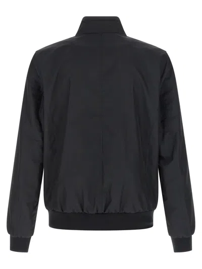 Moorer Manetti Polyester Jacket High Collar In Black