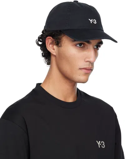 Y-3 Black Dad Cap In Black