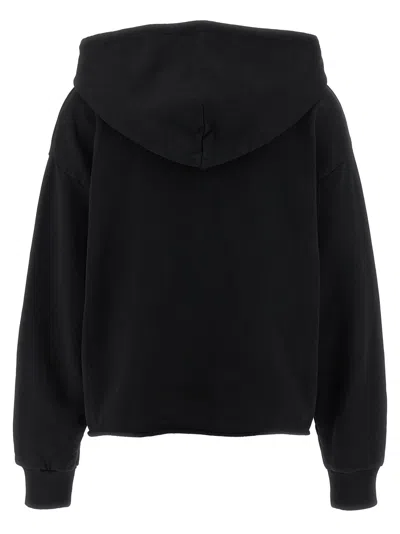 Mm6 Maison Margiela Mm6 By Maison Margiela Relaxed-fit Cotton Hoodie With Adjustable Drawstring In Blue
