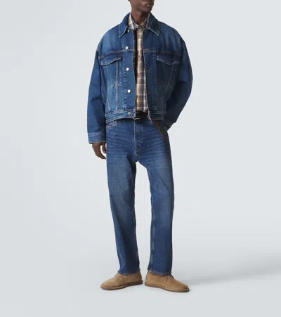 Studio Nicholson Blue Riso Jeans In Blue