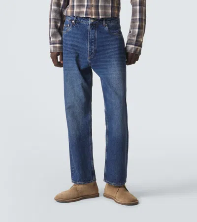 Studio Nicholson Blue Riso Jeans In Blue