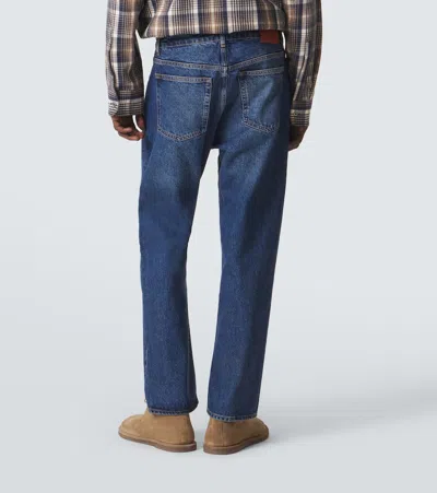 Studio Nicholson Blue Riso Jeans In Blue