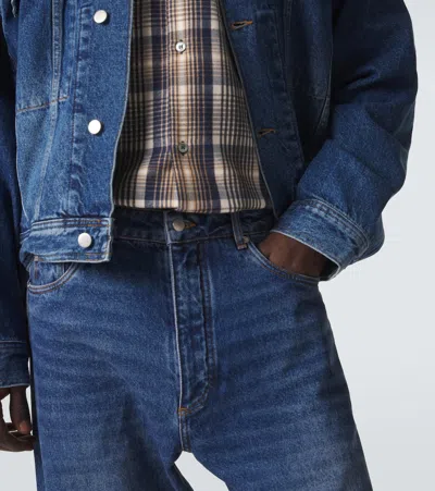 Studio Nicholson Blue Riso Jeans In Blue