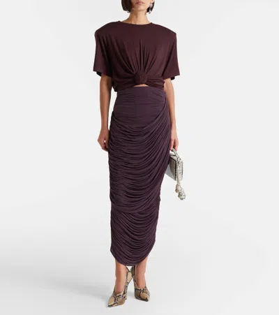 花卉贴花针织T恤