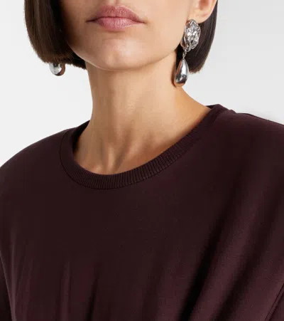 花卉贴花针织T恤