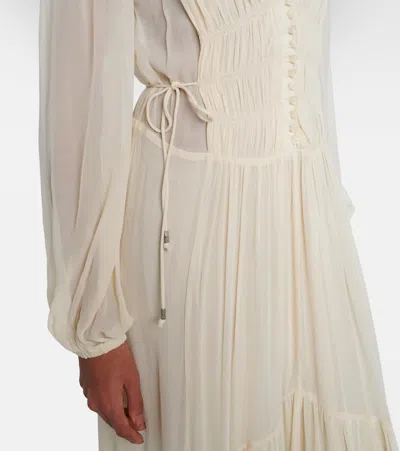 Isabel Marant Étoile Isabel Marant Etoile Briane Long Ecru Dress In White