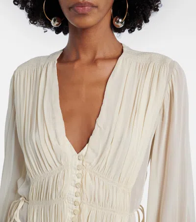 Isabel Marant Étoile Isabel Marant Etoile Briane Long Ecru Dress In White