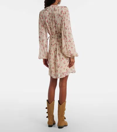 Isabel Marant Étoile Isabel Marant Etoile Loriena Beige Dress With Floral Print In Neutral