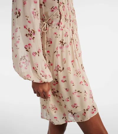 Isabel Marant Étoile Isabel Marant Etoile Loriena Beige Dress With Floral Print In Neutral