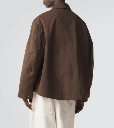Studio Nicholson Comba Cotton-blend Jacket In Brown