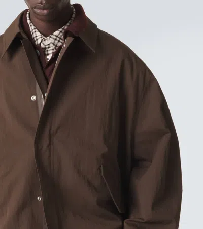 Studio Nicholson Comba Cotton-blend Jacket In Brown