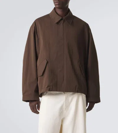 Studio Nicholson Comba Cotton-blend Jacket In Brown