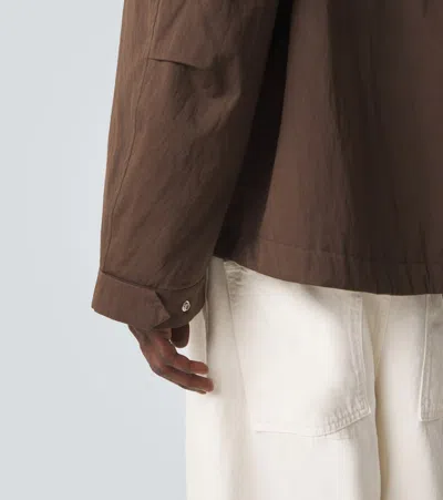 Studio Nicholson Comba Cotton-blend Jacket In Brown